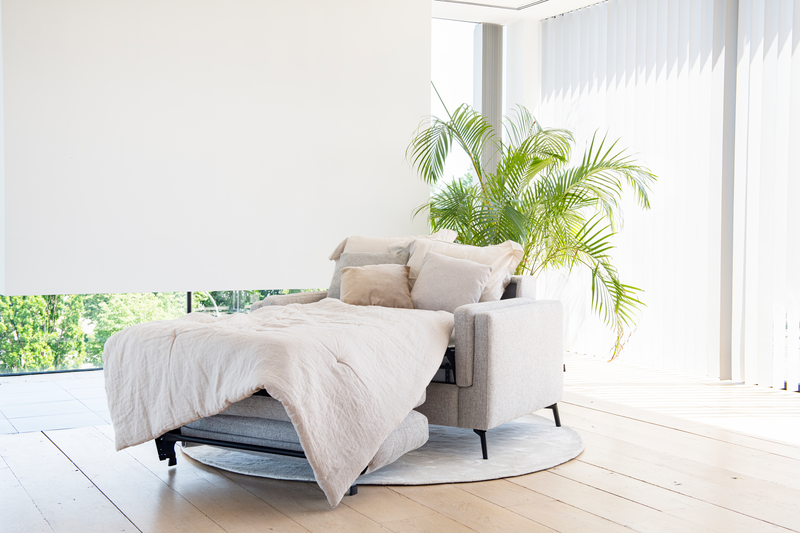 Convertible Recor Emanti Damien gris clair - Canapé-lit de la gamme Sofabed