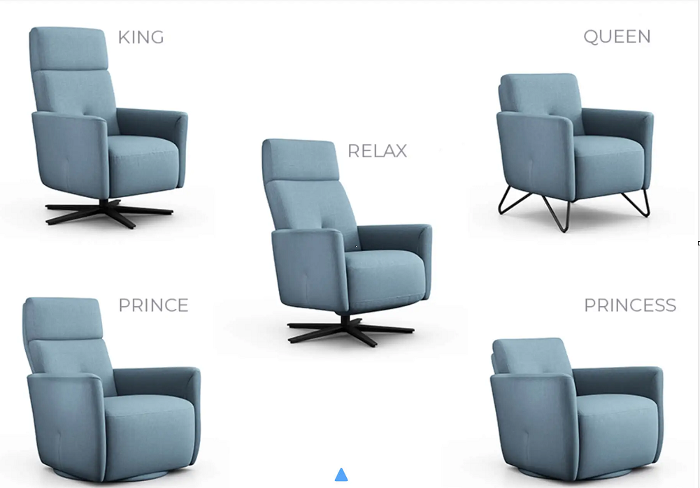 Relax Rom Alva bleu - Différentes sortes : King, Queen, Relax, Prince, Princess